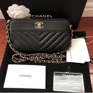 SOLD Chanel Crossbody Bag Clutch with Chain